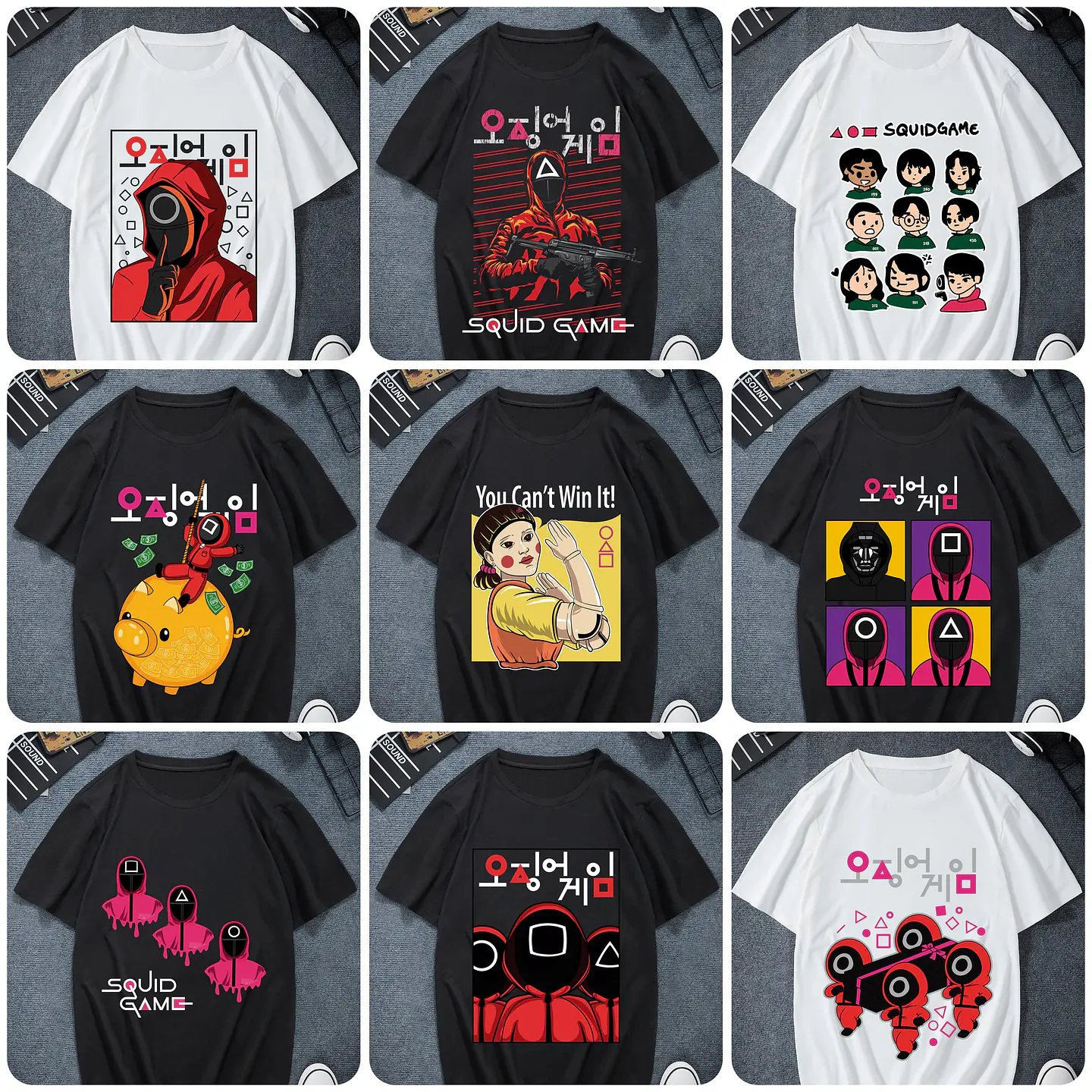 30 Artes para Camisa Round 6 Serie Arquivo em Png 1