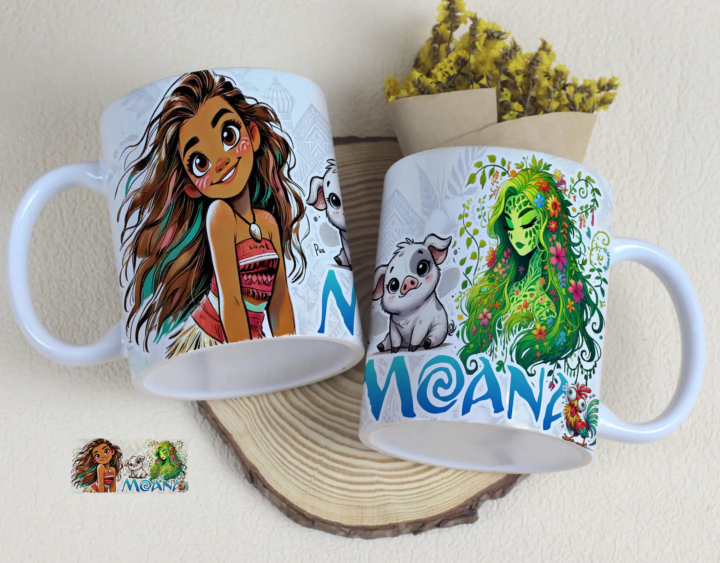 11 Artes para Caneca Moana Arquivo Editável 7