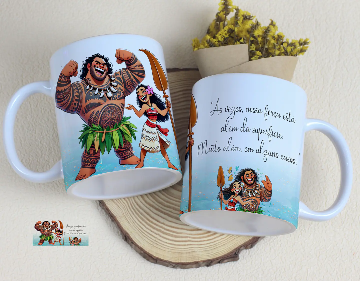 11 Artes para Caneca Moana Arquivo Editável 8