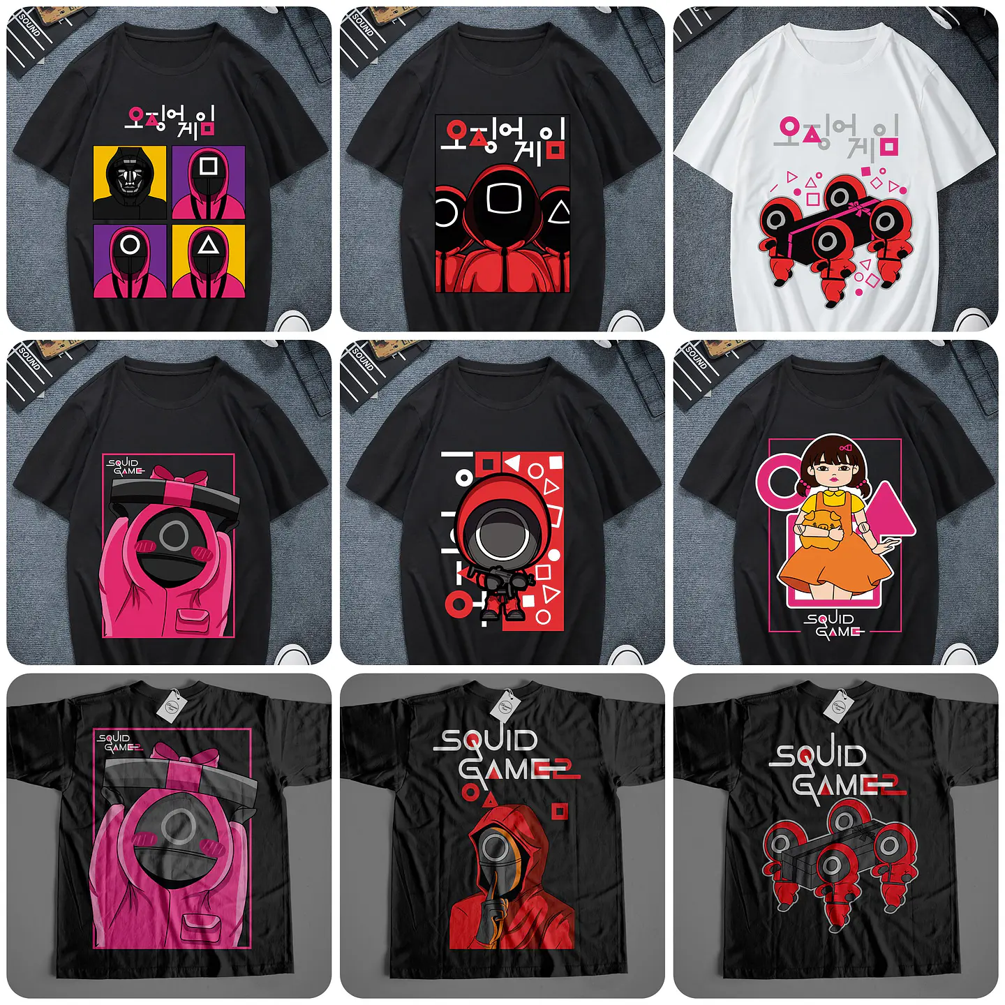 30 Artes para Camisa Round 6 Serie Arquivo em Png 3