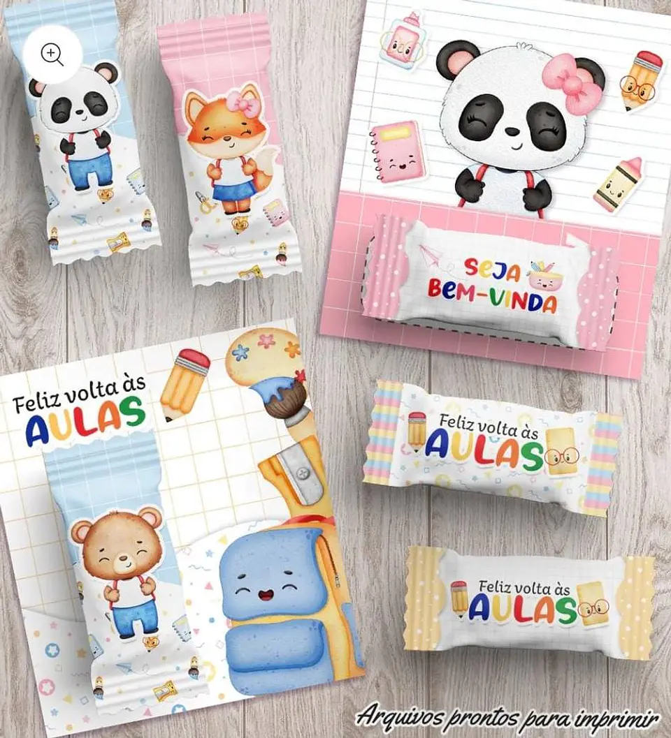 Arquivos de Corte Fofinhos Volta as Aulas para Imprimir 2