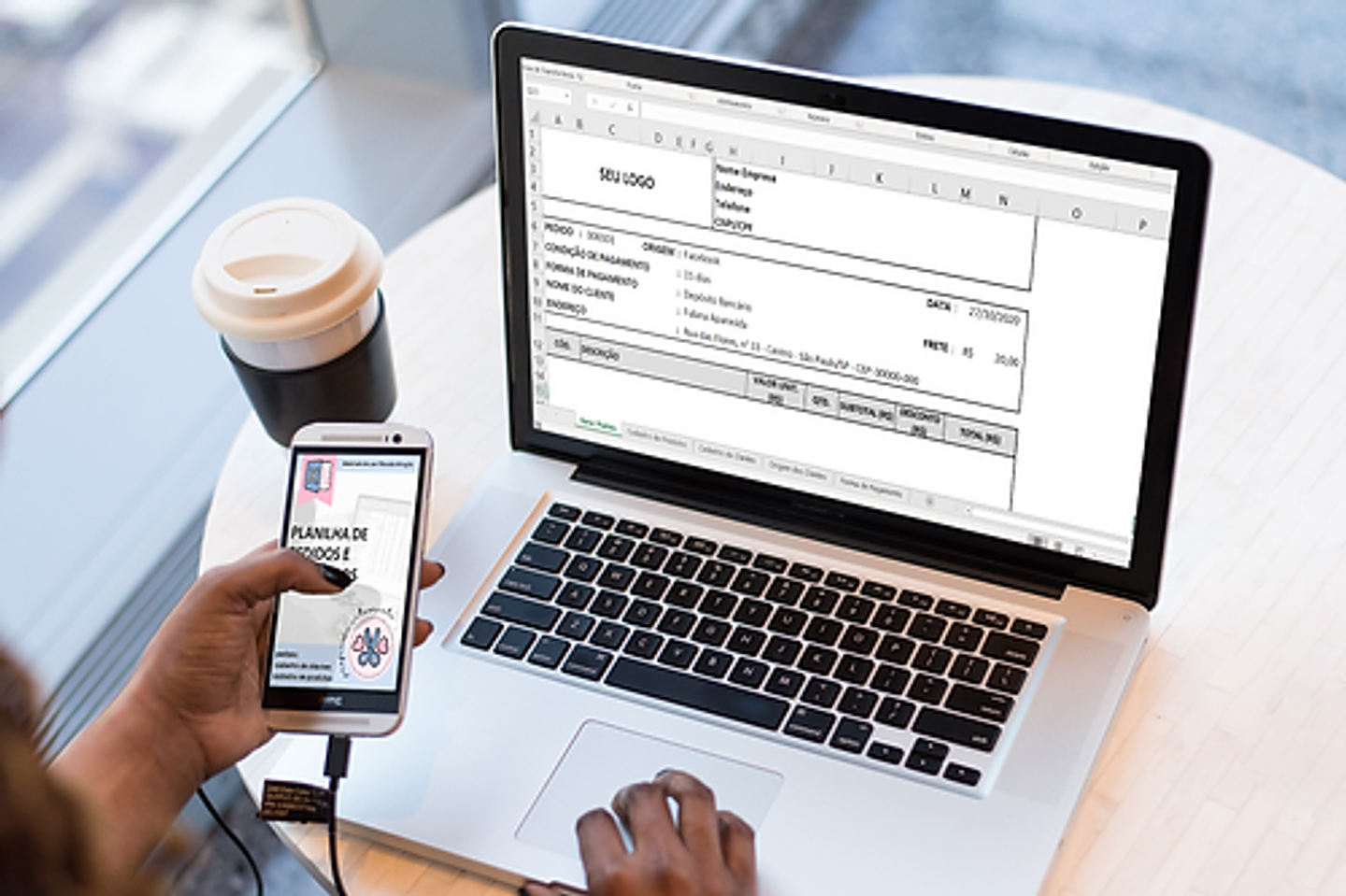 Arquivo Planilha Controle de Caixa Pedidos e Produtos em Excel 7