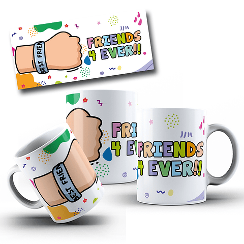 15 Artes para Caneca Amizade Arquivo em Jpg