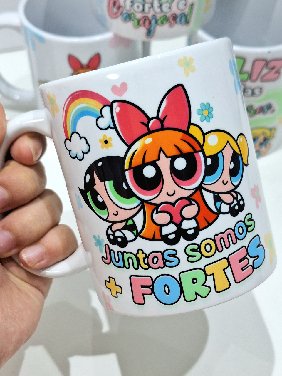 7 Artes para Caneca Dia das Mulheres Meninas Super Poderosas Arquivo em Jpg 4