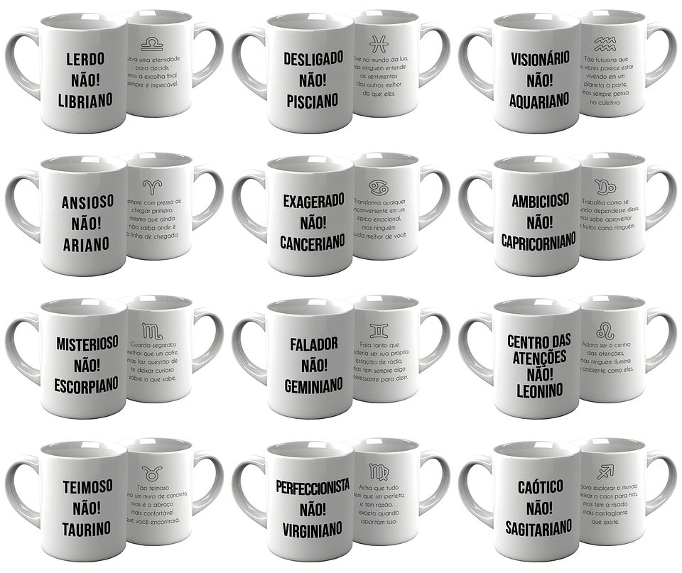 24 Artes para Caneca e Azulejo Signos Arquivo em Png 1