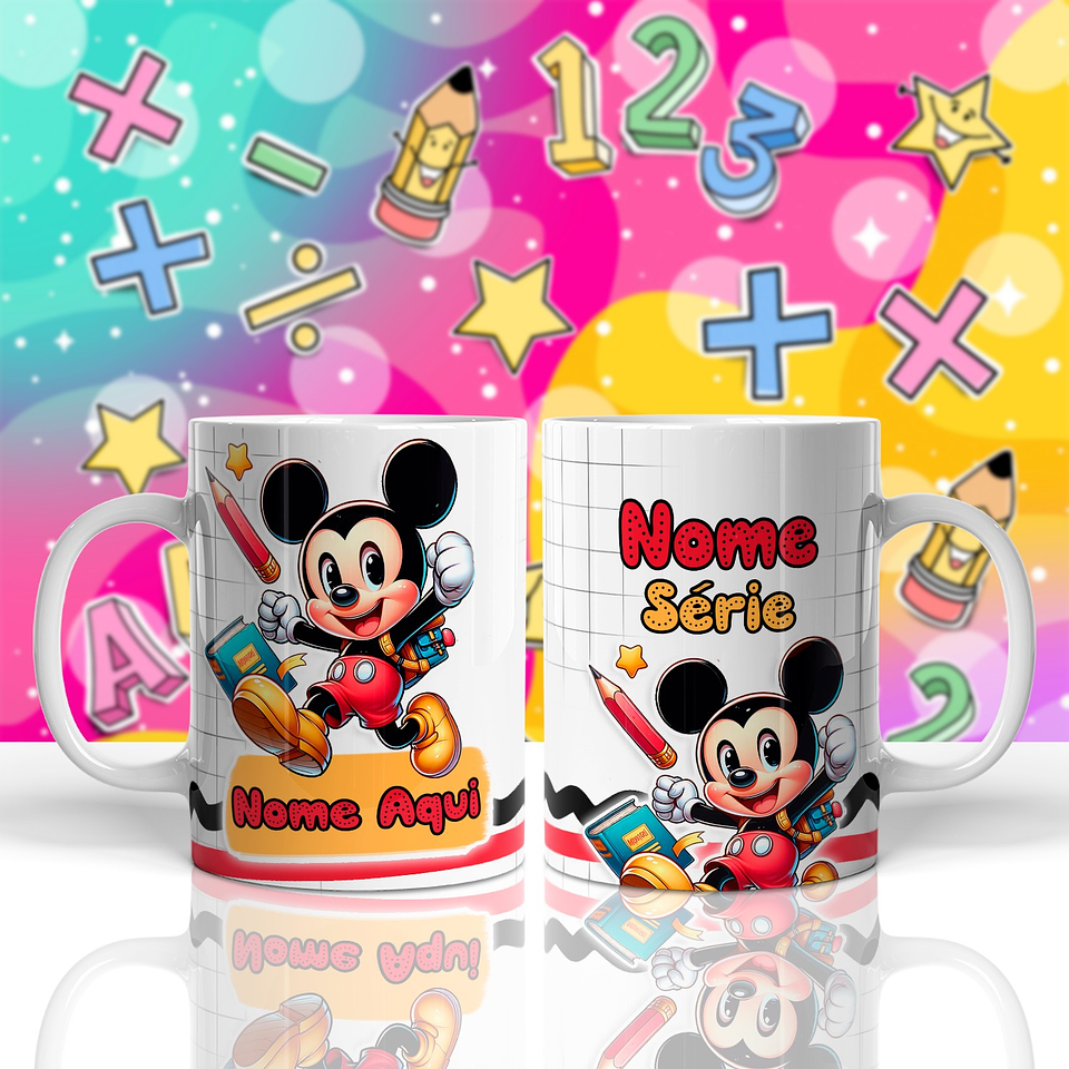 18 Artes para Caneca Meninos Personagens Volta as Aulas Arquivo em Jpg  5