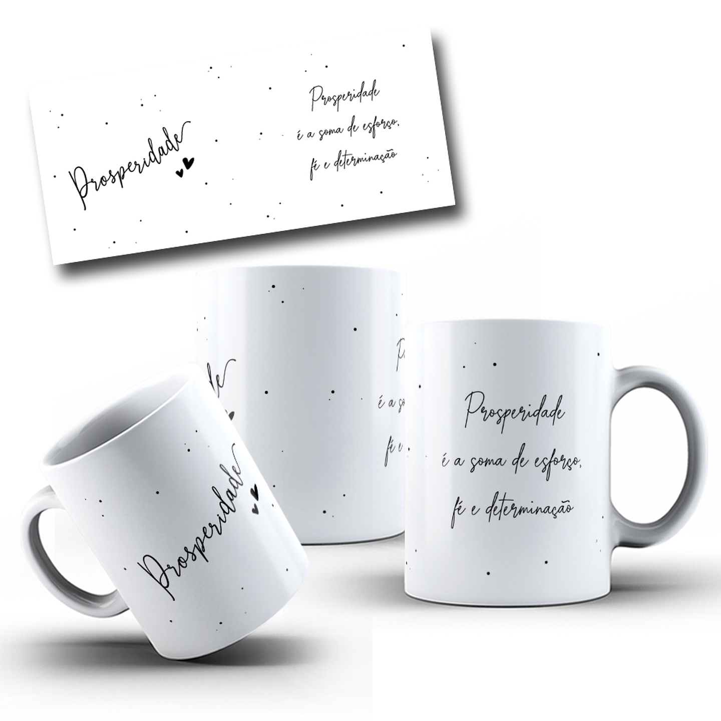 12 Artes para Caneca Positividade Arquivo em Jpg  4