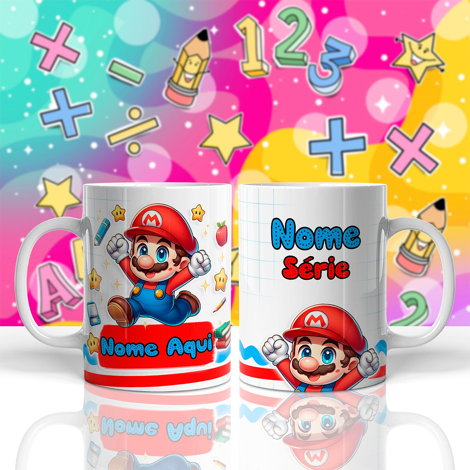 18 Artes para Caneca Meninos Personagens Volta as Aulas Arquivo em Jpg  6