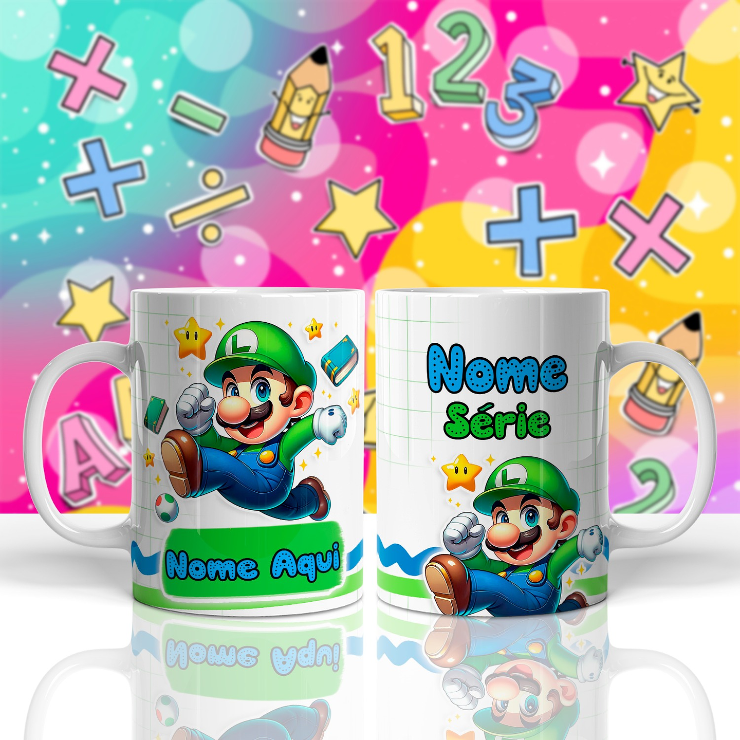 18 Artes para Caneca Meninos Personagens Volta as Aulas Arquivo em Jpg  7