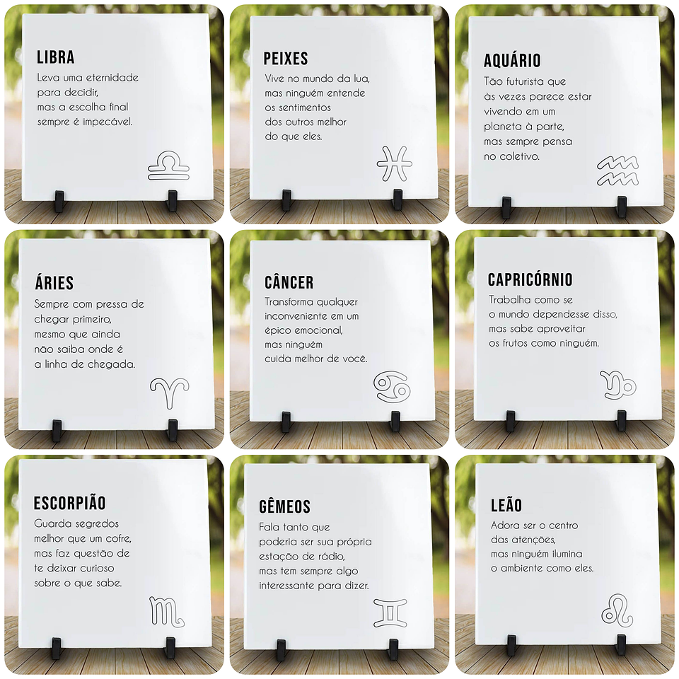 24 Artes para Caneca e Azulejo Signos Arquivo em Png 2