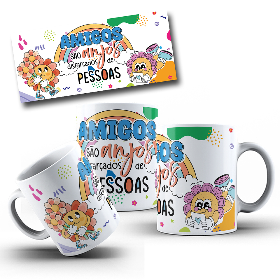 15 Artes para Caneca Amizade Arquivo em Jpg 6