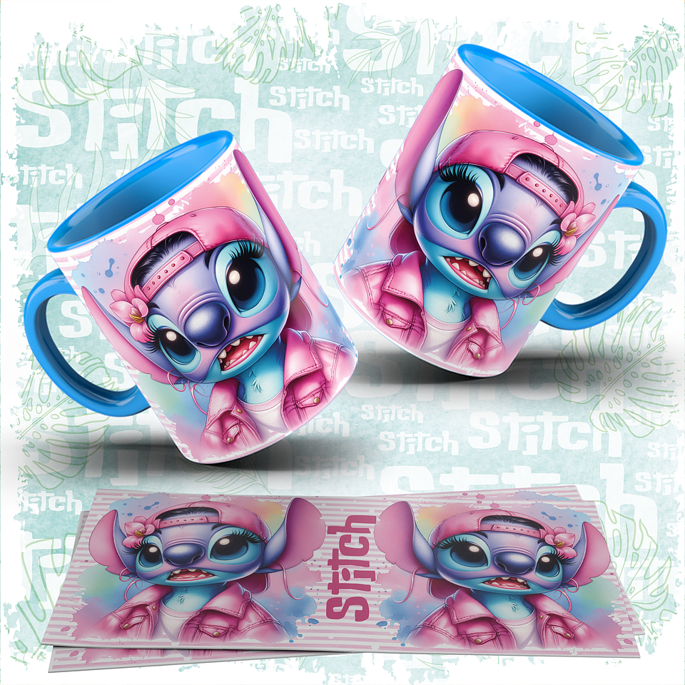 10 Artes para Caneca Stitch Ohana Familia Arquivo em Jpg  4