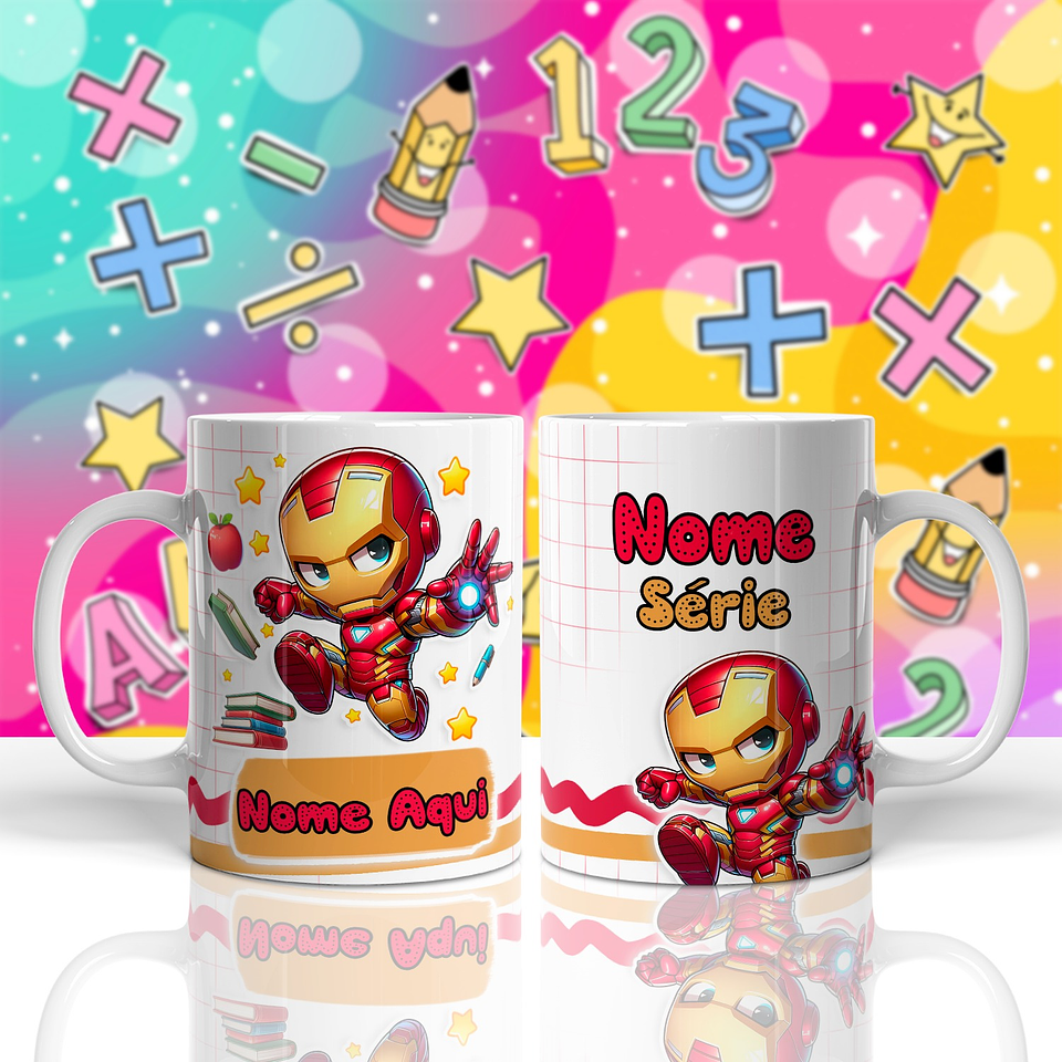 18 Artes para Caneca Meninos Personagens Volta as Aulas Arquivo em Jpg  10