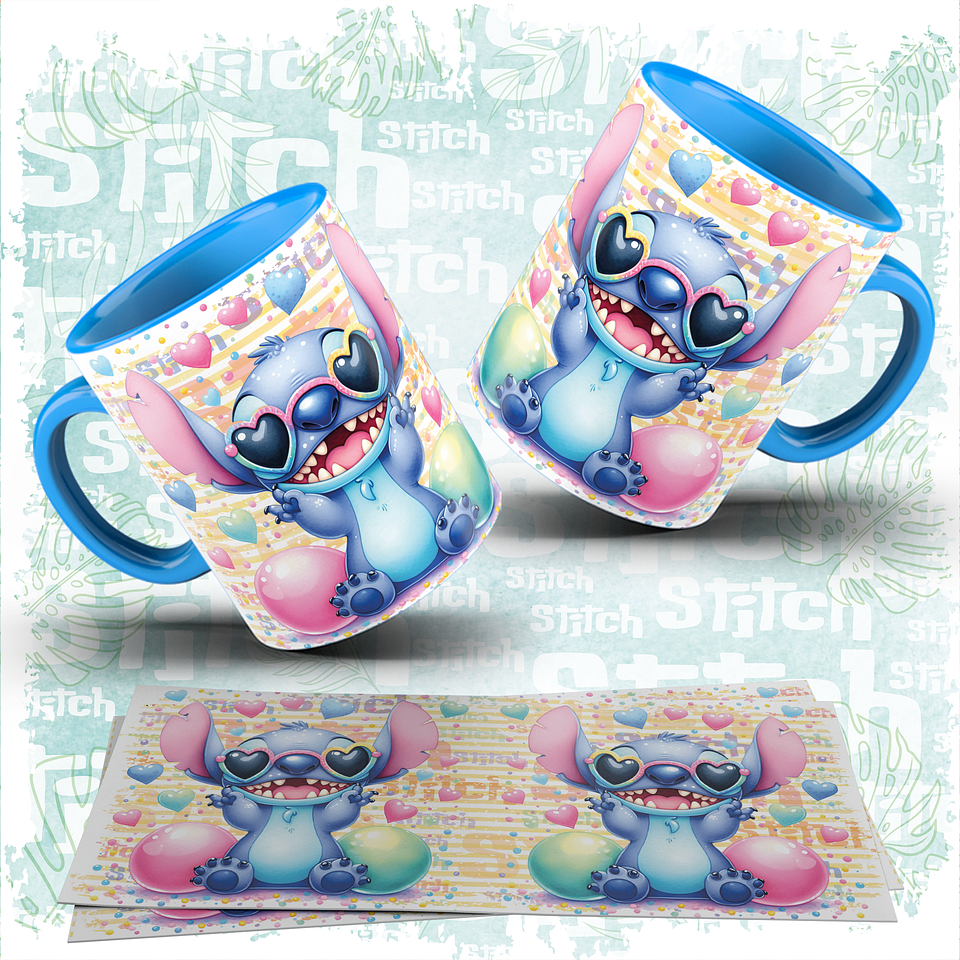 10 Artes para Caneca Stitch Ohana Familia Arquivo em Jpg  8