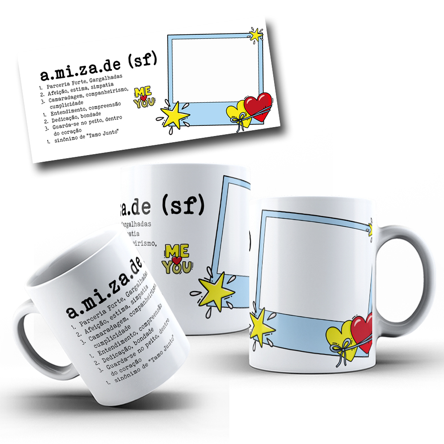15 Artes para Caneca Amizade Arquivo em Jpg 11