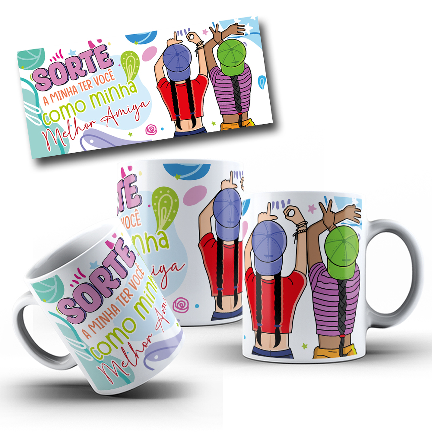 15 Artes para Caneca Amizade Arquivo em Jpg 14