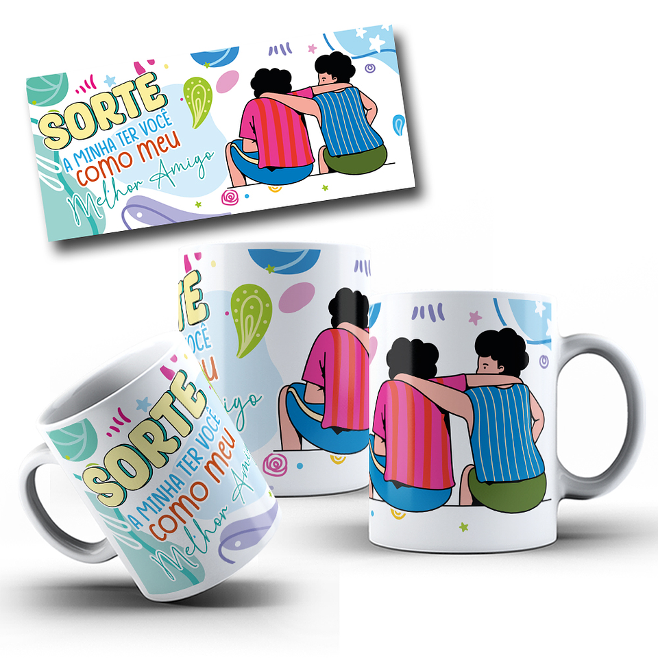 15 Artes para Caneca Amizade Arquivo em Jpg 15