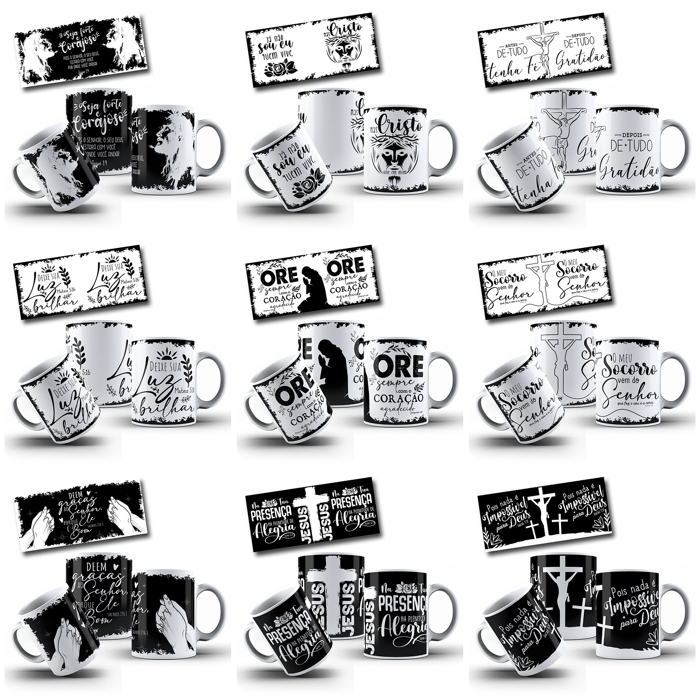 36 Artes para Caneca Orações Jesus Arquivo em Jpg 2