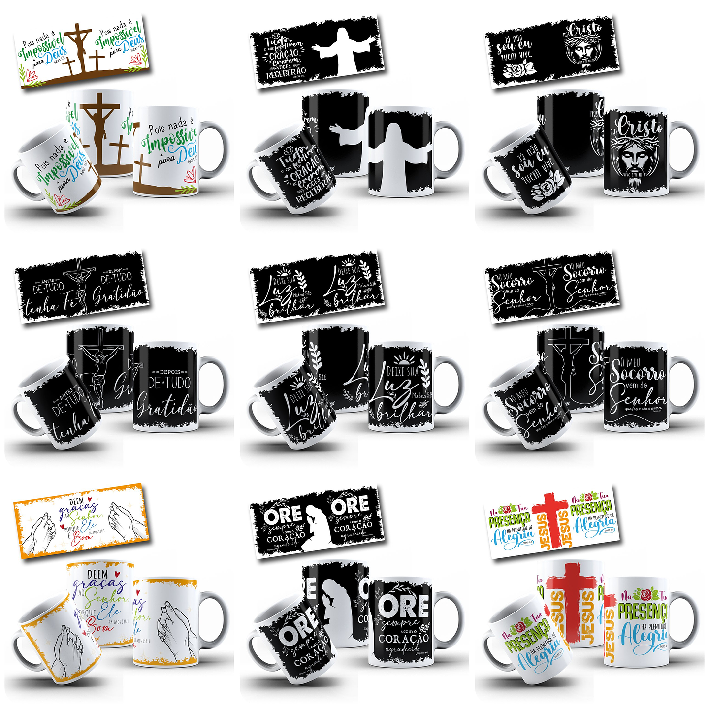 36 Artes para Caneca Orações Jesus Arquivo em Jpg 3