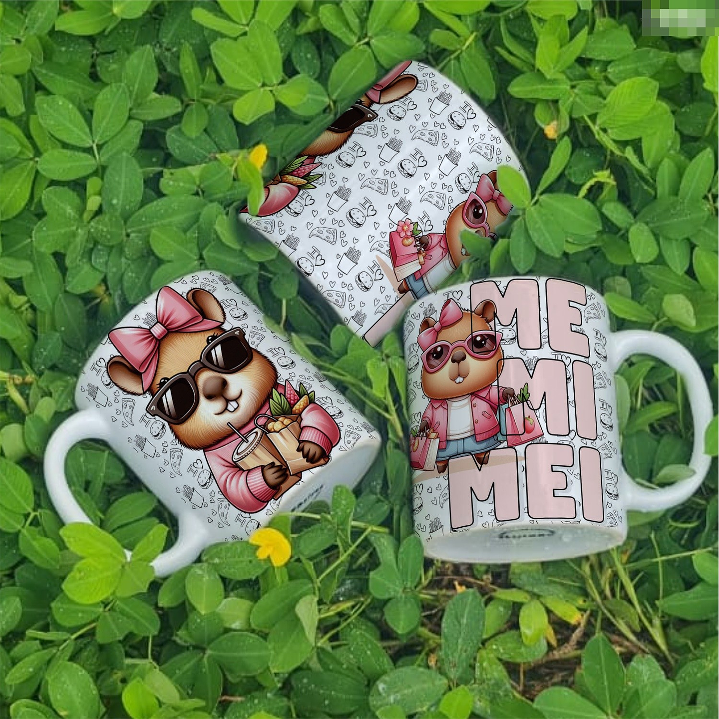 5 Artes para Caneca Capivara Me Mimei Arquivo Editável  2