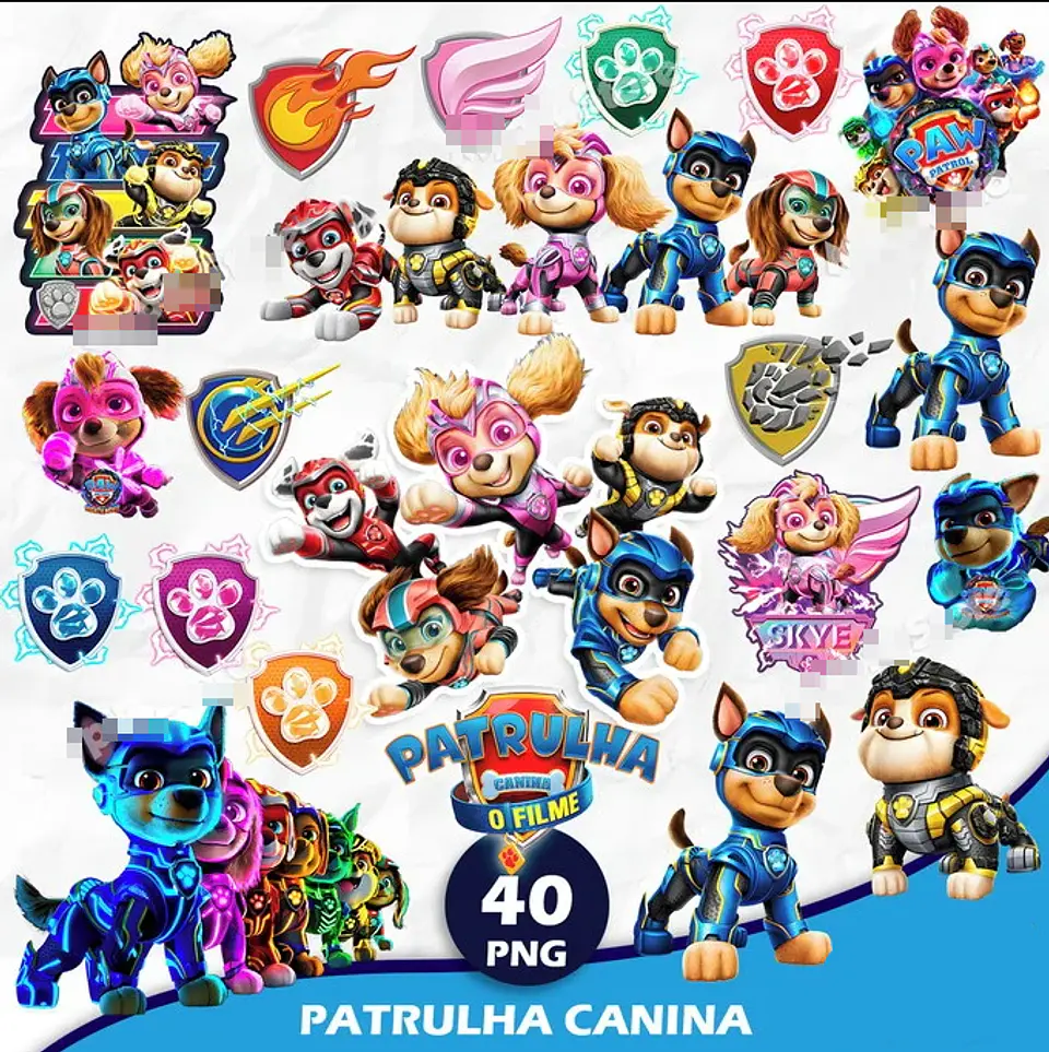 Kit Digital Patrulha Canina em Png 1