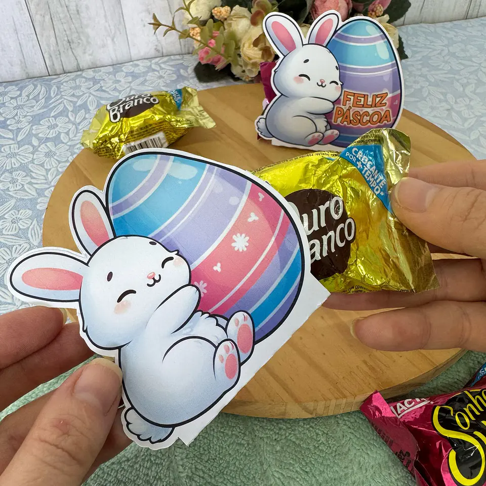 Arquivos Corte Páscoa Coelhinho Arquivo em Pdf  3