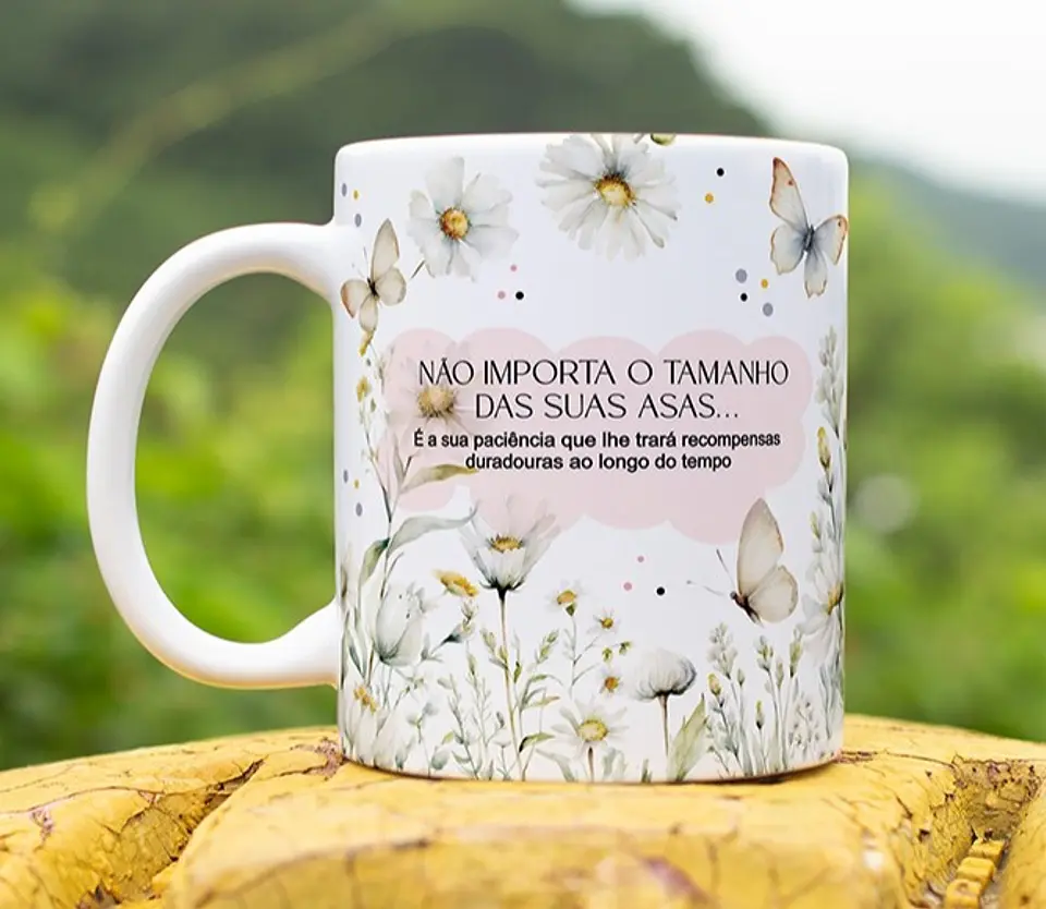 5 Artes para Caneca Suas Asas Arquivo Editável  2