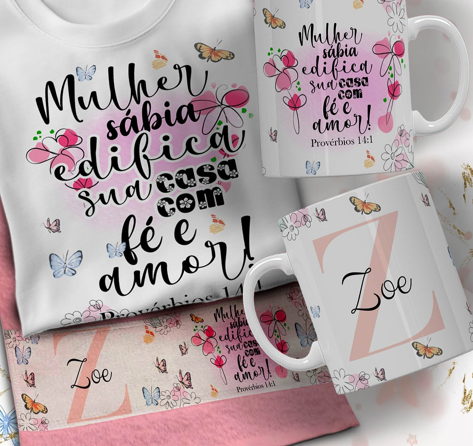 66 Artes para Caneca Camisa e Toalhinha Dia das Mulheres Arquivo em Editável  2