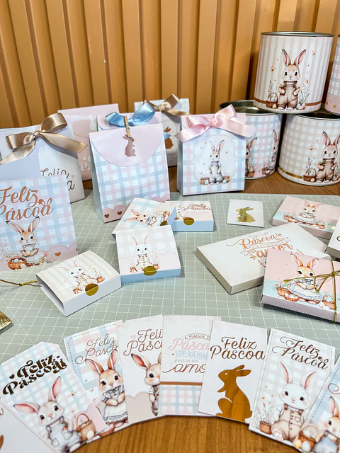 Arquivo de Corte Páscoa Mimos Coelhinhos Arquivo editável