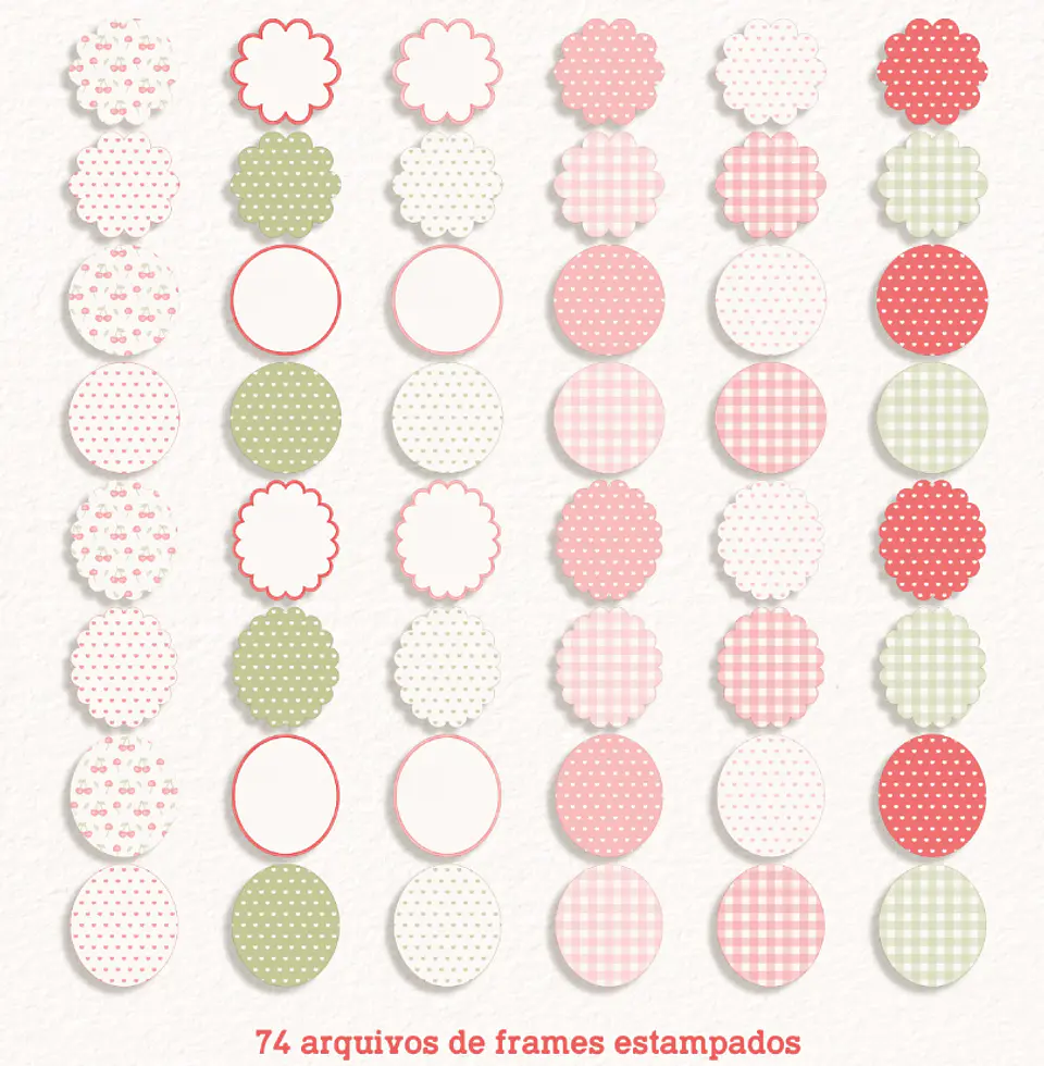 Kit Digital Cerejinhas Cereja em Aquarela Png 6