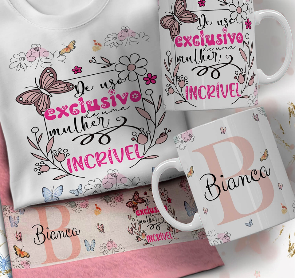 66 Artes para Caneca Camisa e Toalhinha Dia das Mulheres Arquivo em Editável  4
