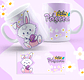 5 Artes para Caneca Coelhinhos Fofinhos Páscoa Arquivo em Jpg - Thumbnail 4