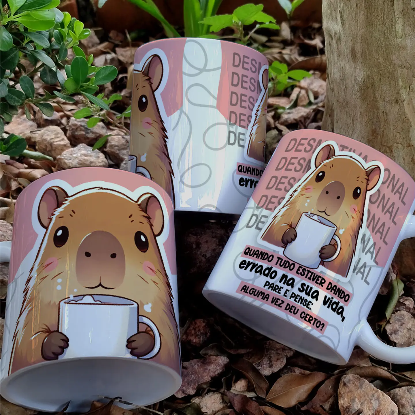 5 Artes para Caneca Capivara Arquivo Editável 2