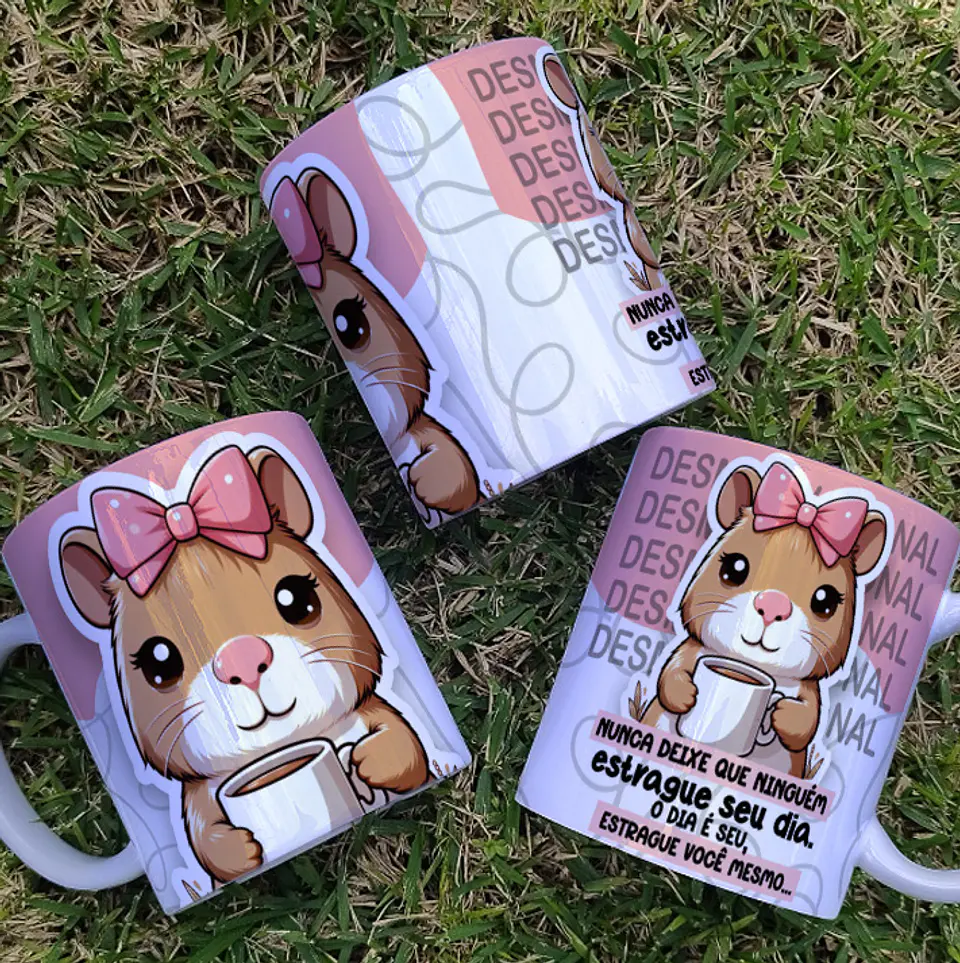 5 Artes para Caneca Capivara Arquivo Editável 3