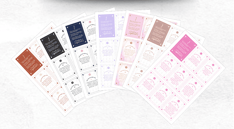 Arquivos Prontos Frases Motivacionais Manifesto Feminino, Junto e Misturado,Baralho do Autocuidado Arquivo editável