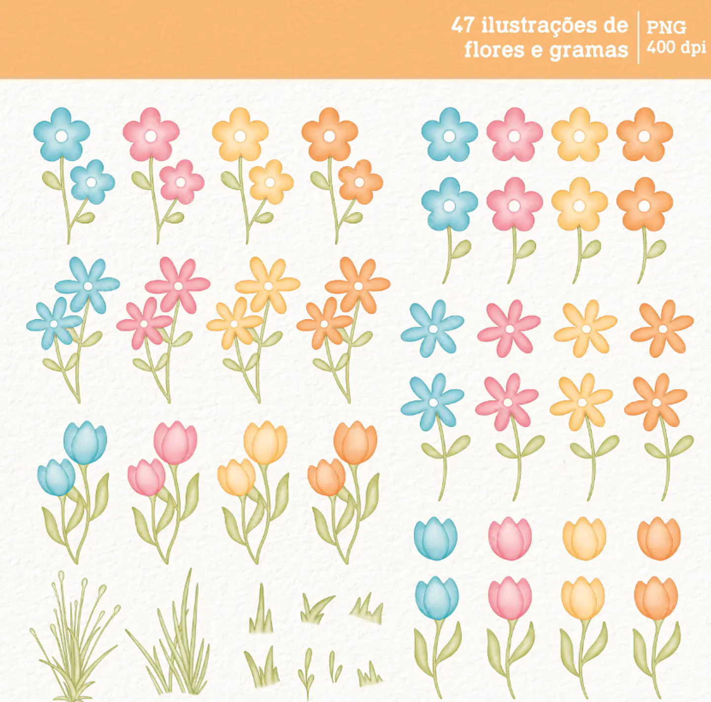 Kit Digital Patinhos em Aquarela Png 7