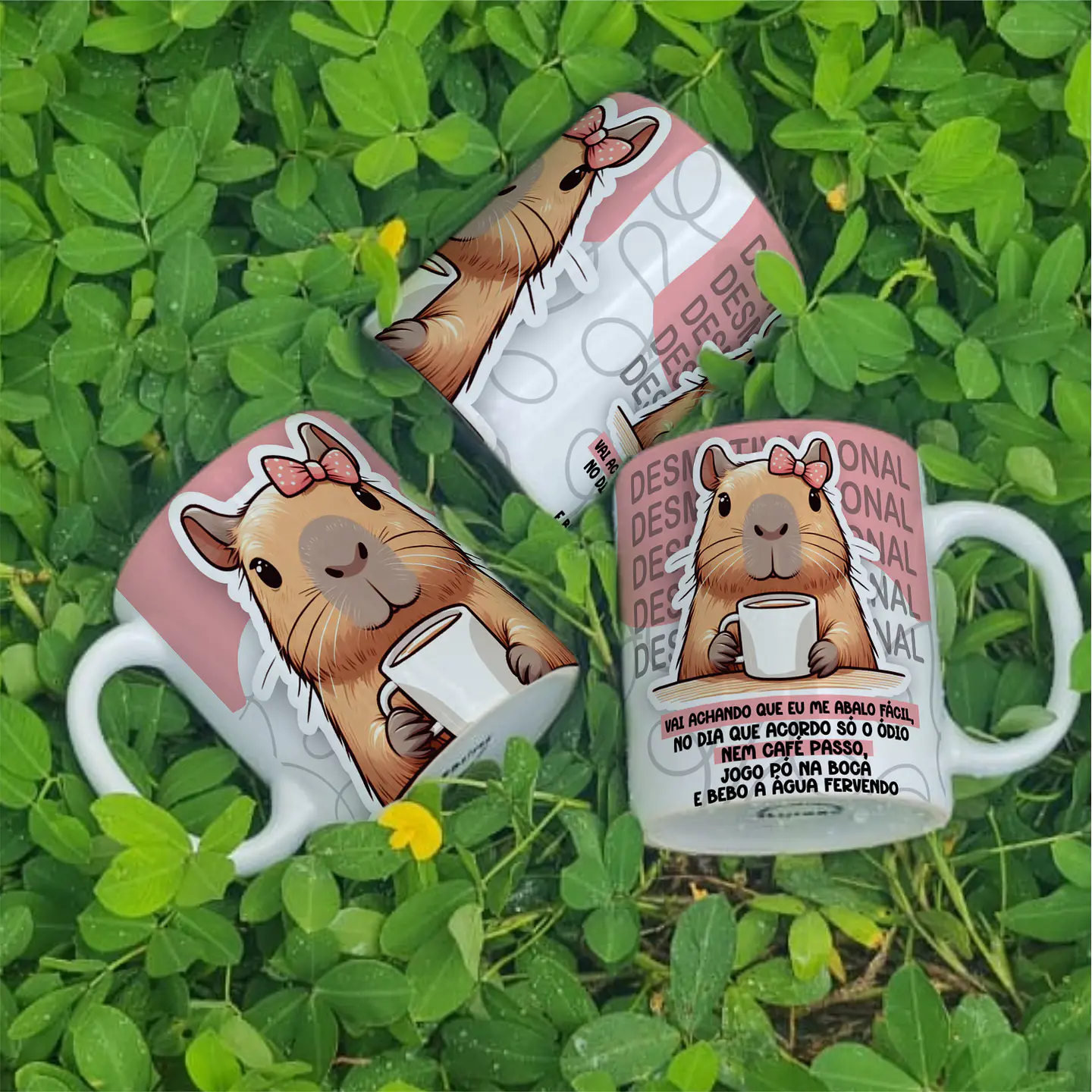 5 Artes para Caneca Capivara Arquivo Editável 4