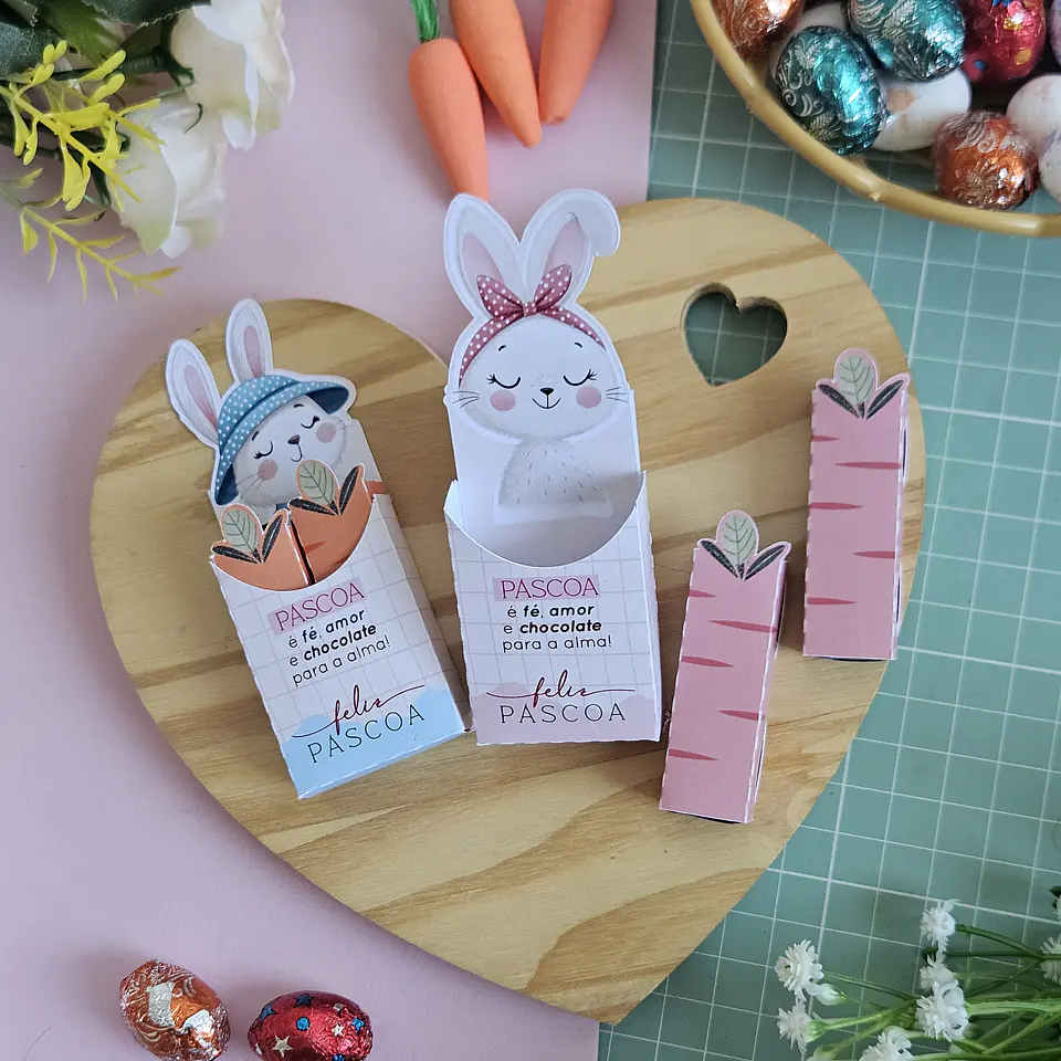 Arquivos Prontos Mimos Páscoa Coelhinho Arquivo em Pdf  8