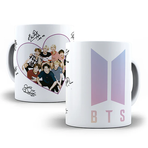 6 Artes para Caneca BTS Arquivo Editável
