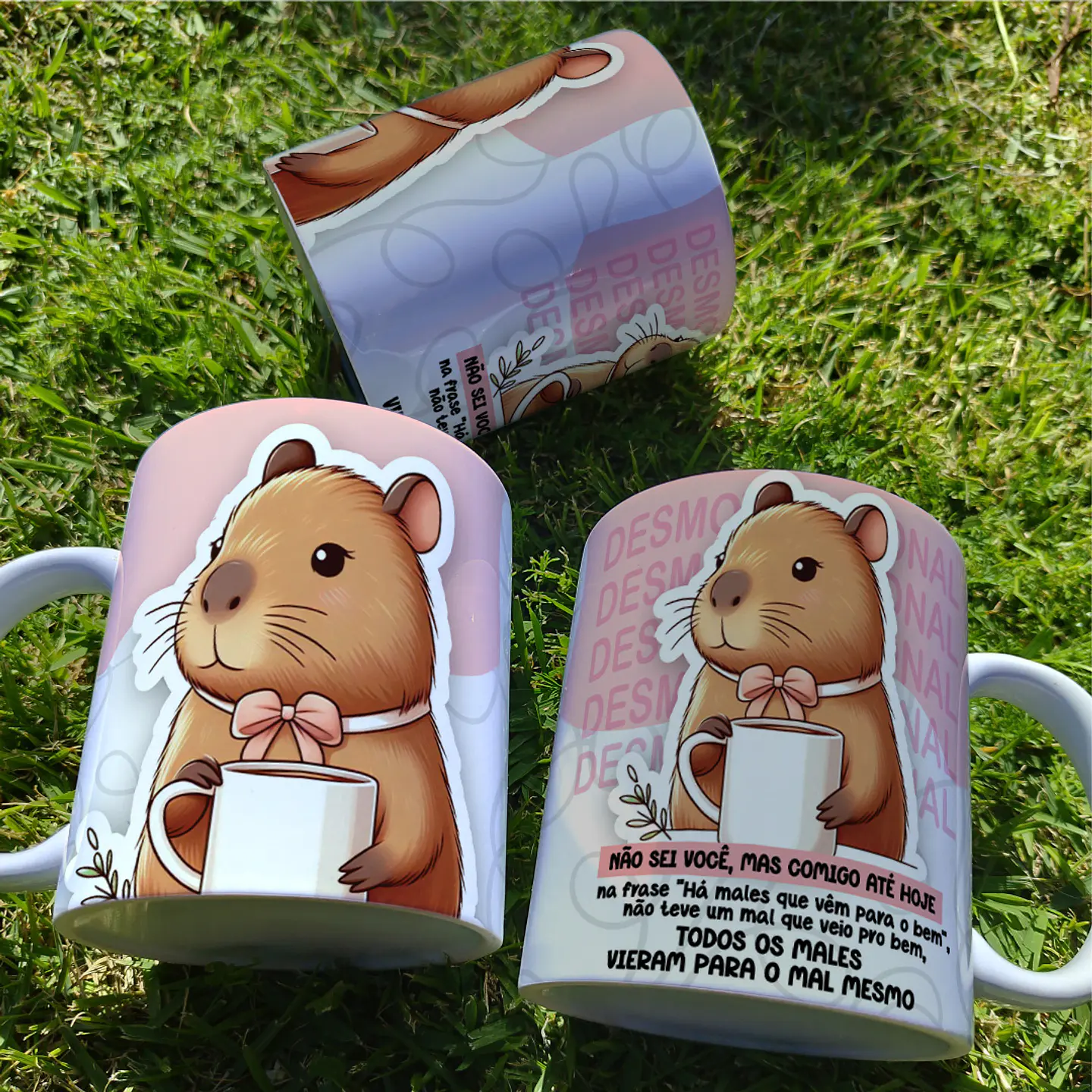 5 Artes para Caneca Capivara Arquivo Editável 5