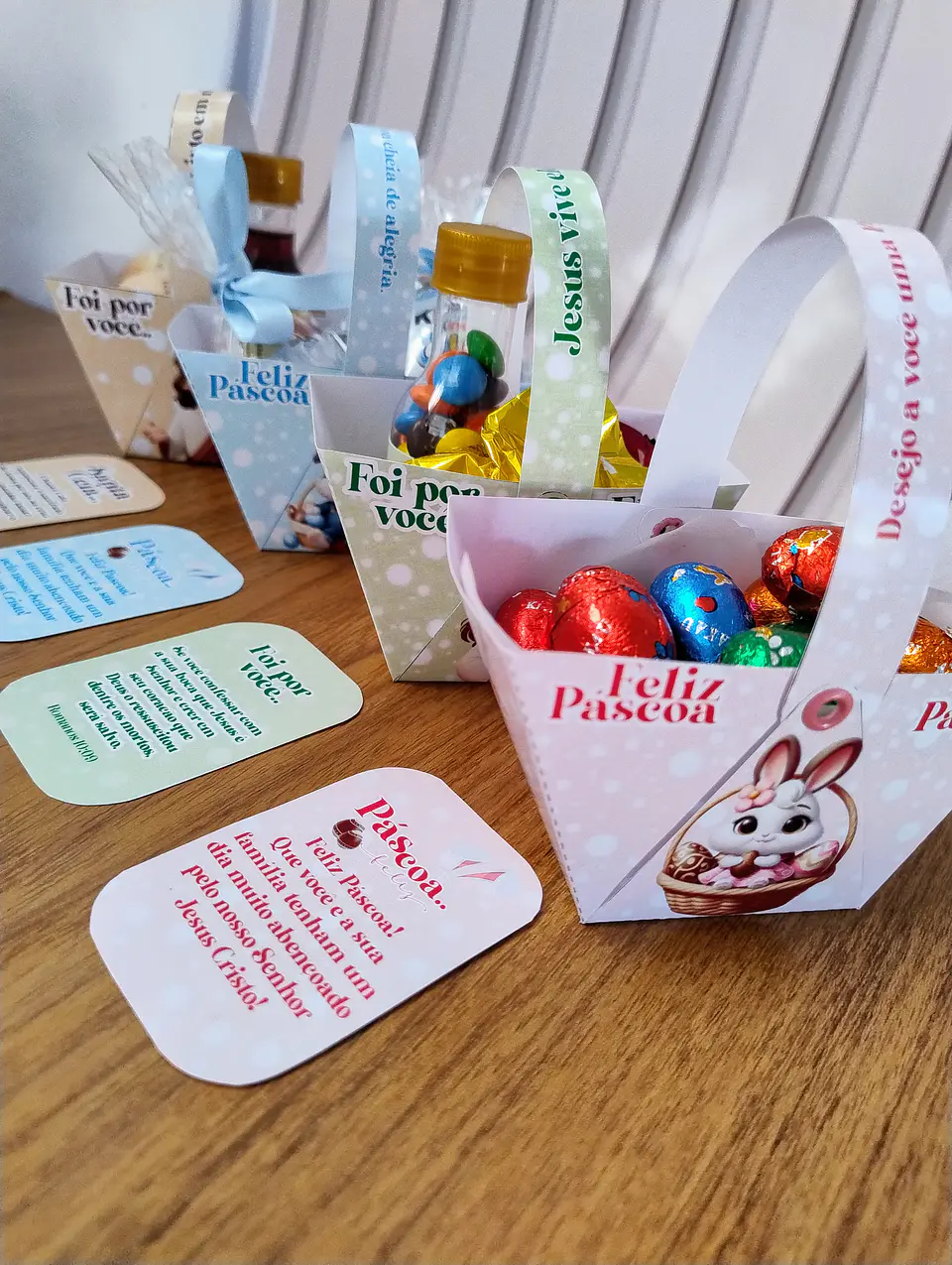 Arquivos de Corte Cestinha Coelhinhos Páscoa Arquivo em Pdf  1