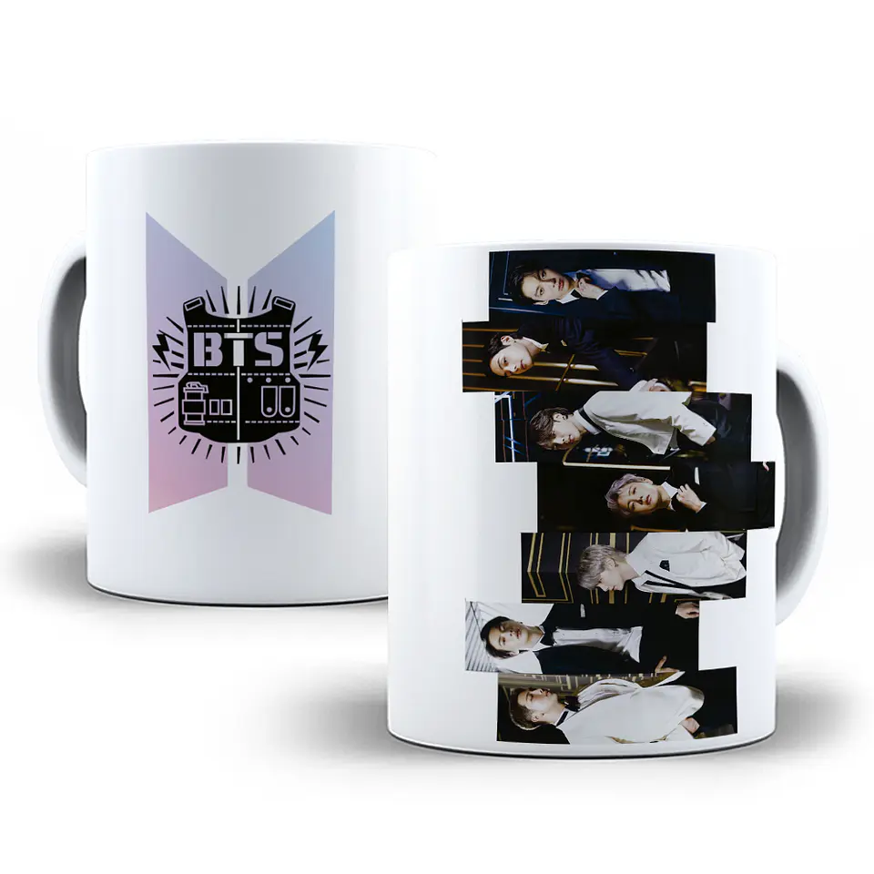 6 Artes para Caneca BTS Arquivo Editável 2