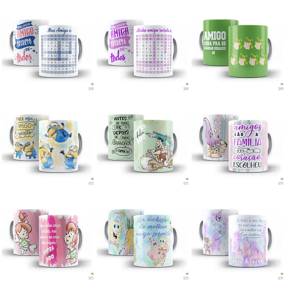 29 Artes para Caneca Amigo Secreto Arquivo Editável  1