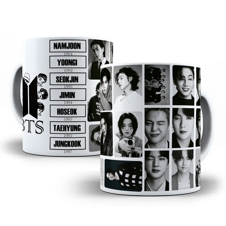 6 Artes para Caneca BTS Arquivo Editável 6