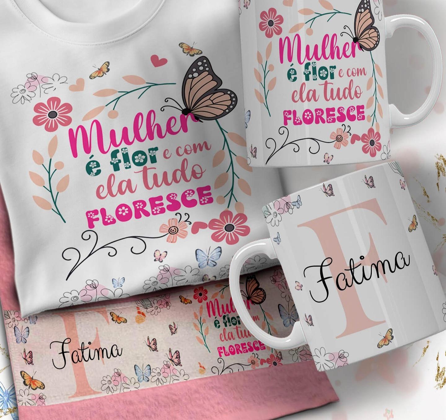 66 Artes para Caneca Camisa e Toalhinha Dia das Mulheres Arquivo em Editável  8