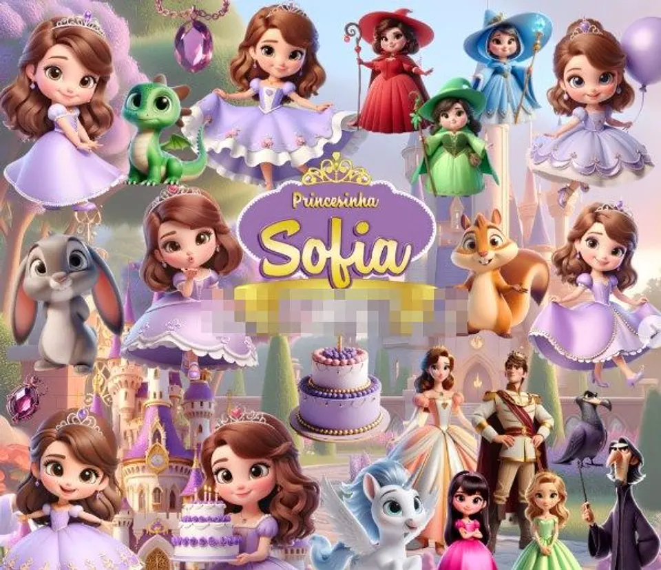 Kit Digital Princesa Sofia Png  1