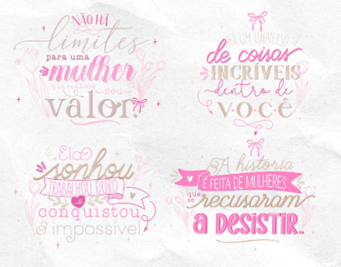 Arquivos Prontos Frases Motivacionais Manifesto Feminino, Junto e Misturado,Baralho do Autocuidado Arquivo editável 6