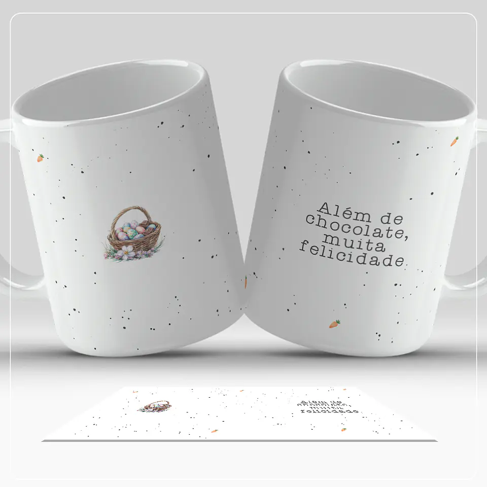 9 Artes para Caneca Páscoa Minimalista Arquivo em Jpg 8