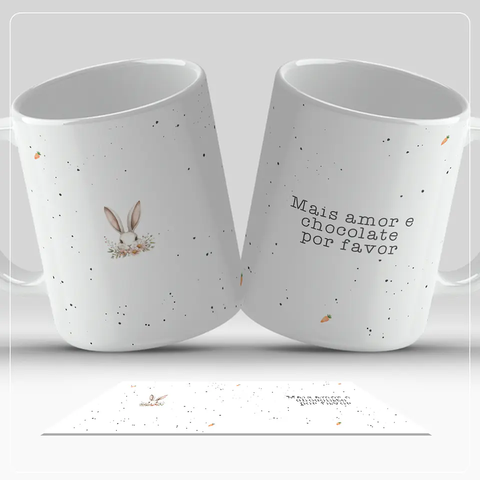 9 Artes para Caneca Páscoa Minimalista Arquivo em Jpg 9