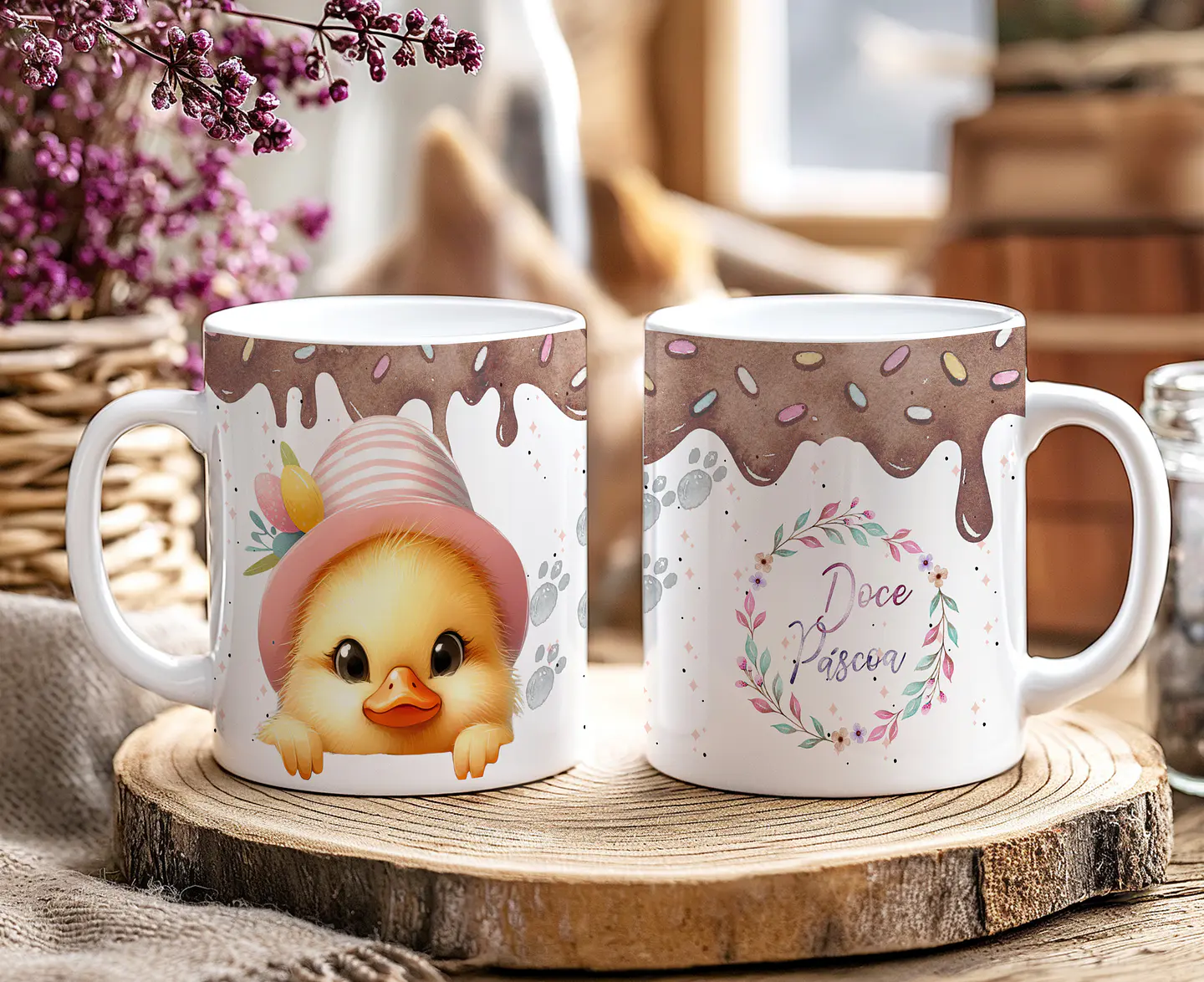 10 Artes para Caneca Doce Páscoa Arquivo Editável 5